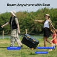thumbnail image 5 of BougeRV Car Refrigerator 43QT Dual Zone, 12 Volt Portable Freezer Fridge with Wheels, APP Control Compressor Refrigerator 12V/24V DC for RV Truck Vehicle Boat Outdoor Travel Camping Trip Use, 5 of 11