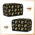 thumbnail image 3 of Sikiie Gold Bottles Toaster Covers 2 Slice Dustproof Toaster Cover Bread Machine Cover, Dustproof Cover - 11.4" x 7.5" x 7.9", 3 of 7