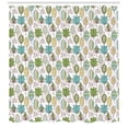 thumbnail image 3 of Ambesonne Floral Shower Curtain, Doodle Dandelions Boho, 69"Wx84"L, Multicolor, 3 of 3