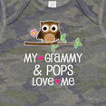 thumbnail image 4 of Inktastic Grammy and Pops Love Me Owl Girls Baby Bodysuit, 4 of 5