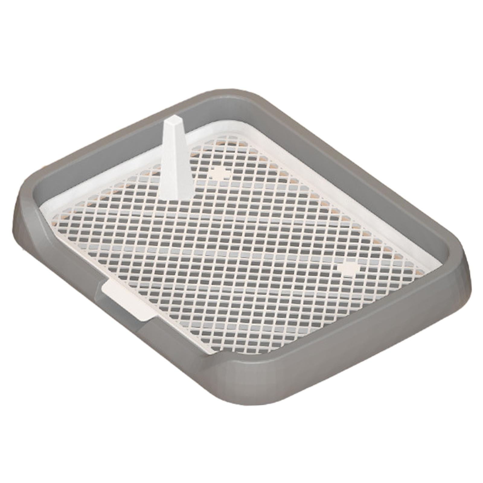 YWMJZEU Dog Toilet Anti Splashing Indoor Open Top Entry Dog Litter Pan Detachable Litter gray