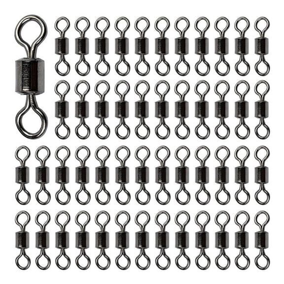 100 x Eight -character ring fishing connector-As Shown