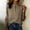 Khaki, variant on FRSASU Womens Tops Long Sleeve V Neck Loose Solid Color Casual Beach Pullover Shirts Wine