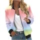 thumbnail image 2 of Ichuanyi liquidación de temperamento casual de temperamento femenino collar con chaqueta de bolsillo con cremallera estampada en manga larga abrigo casual ICHUANYI WER2023082207162, 2 of 5