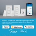 thumbnail image 3 of Lutron P-PKG1P-WH Caseta 100W White Compact Fluorescent Light & LED Lamp Dimmer, 3 of 5