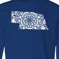 thumbnail image 4 of Inktastic Nebraska Silhouette Mandala Long Sleeve Youth T-Shirt, 4 of 5