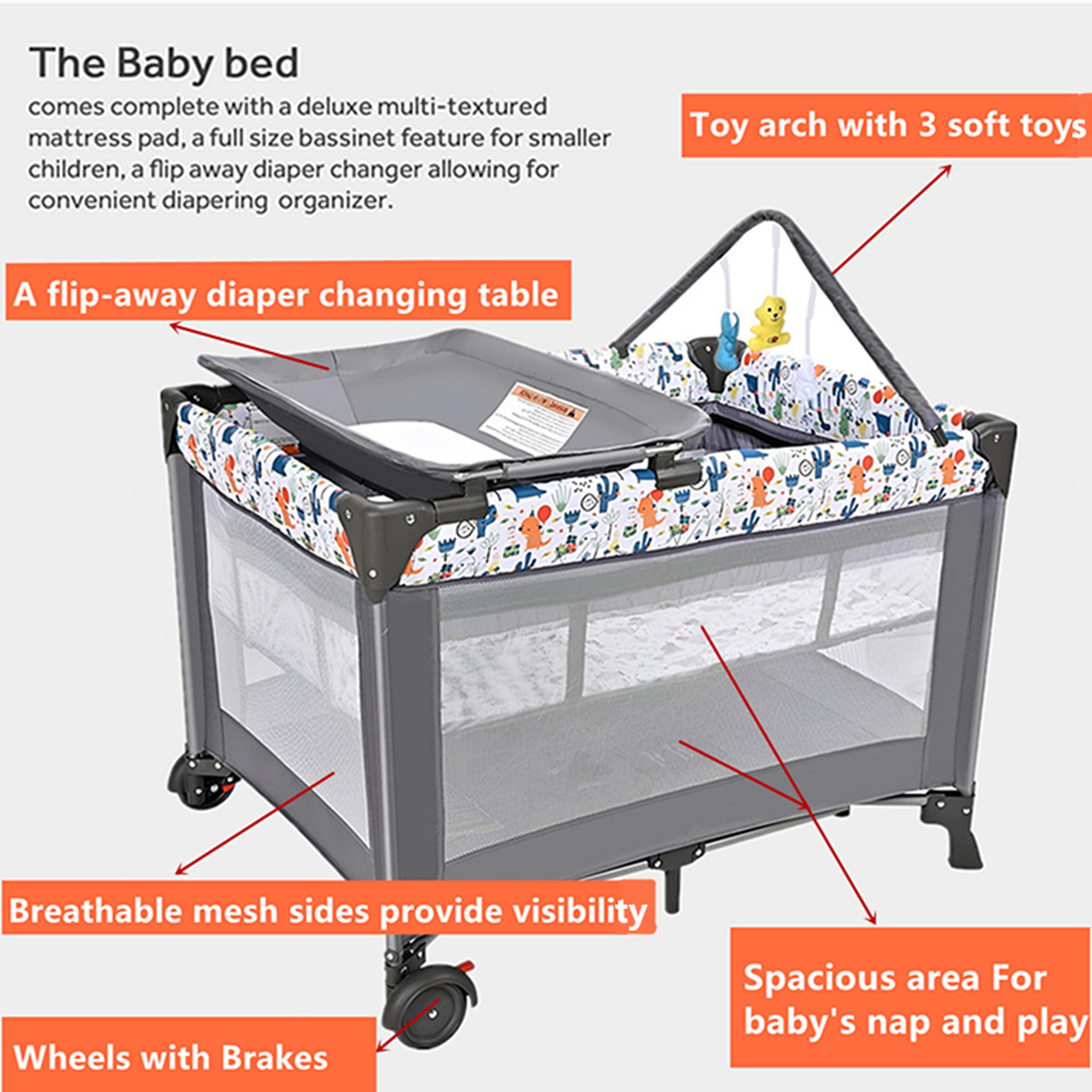 Changing Table Playard With Changer Infant Graco Playpen Changing
