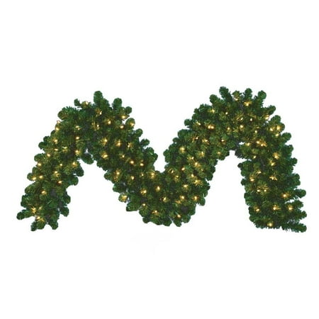UPC 086131000768 product image for Kurt Adler 9-Foot x 14-Inch Pre-Lit Vanderbilt Garland | upcitemdb.com