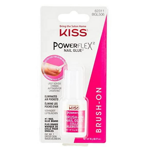 Kiss Powerflex-Brush-on Glue, BGL506 0.17 Ounce (1)