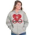 thumbnail image 4 of Faith Hope Love Cross Eternal Life Zip Hoodie Sweatshirt Women Brisco Brands S, 4 of 5