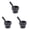 Black 3PCS, variant on THLKIF Heavy Duty Mortar and Pestle Set, Extra Large Hand Carved Natural Granite, for Making Fresh Guacamole, Salsa, Pesto, Stone Grinder Bowl for Herbs and Spices