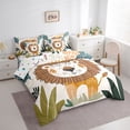 thumbnail image 3 of Castle Fairy Kids Kawaii Lion Animal Twin Bedding Sets,Wildlife Bedding Comforter Set, 3 of 8