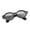 Black, variant on YIFAEUX Decorative Doll Sunglasses Cute Transparent PETG Plastic Glasses for Dolls Fashion Clothes Accessories for BJD/Anime Figures