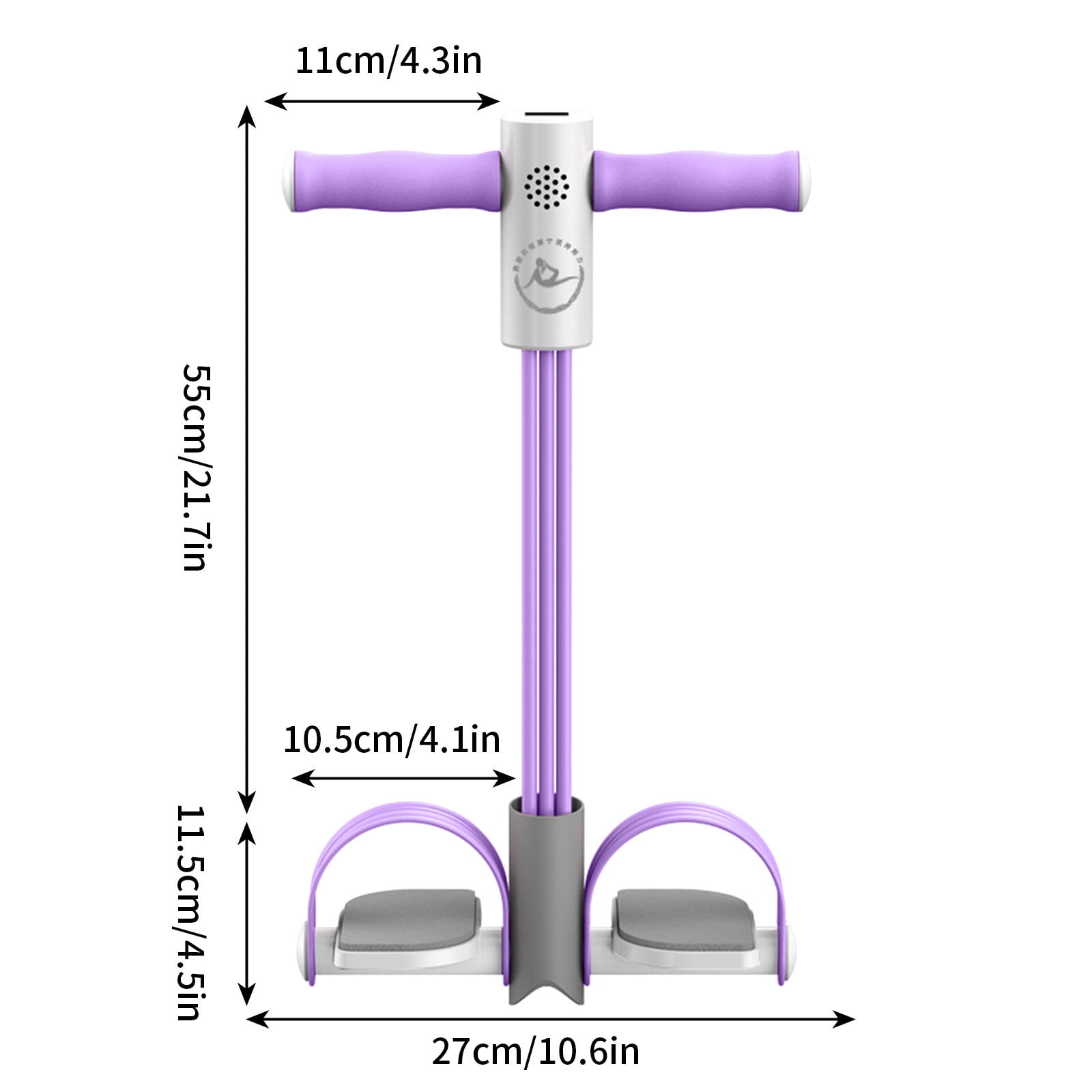 Upgrade Foot Pedal Resistance Bands with Handles,Multifunction 4 -Tube Yoga Tension Rope Fitness Equipment With LED Counting, for ABS, Core ,Thigh , Arms, Pilates,Strength, Equipment for Home Workout