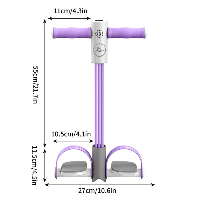 Multifunctional Pedal Puller with Resistance Rope and Elastic Design - Yoga Pedal Exerciser for Fitness