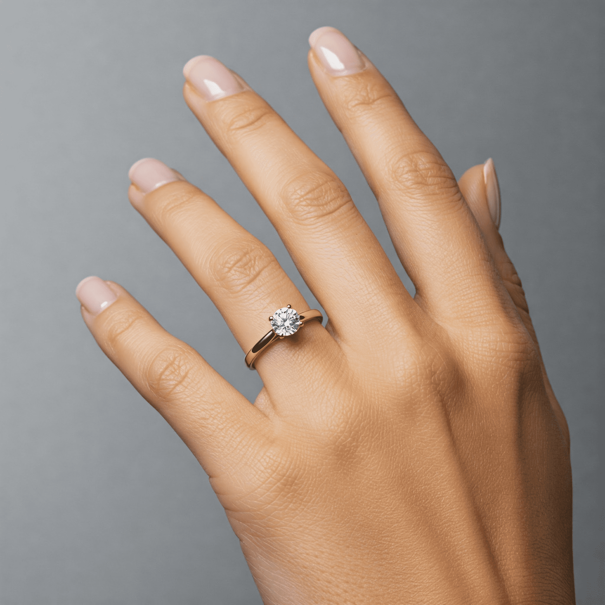 Tilo Jewelry 14K Yellow Gold 1 Carat Solitaire Round Brilliant Engagement Wedding Ring | Size 6 | Classic Engagement Ring for Women