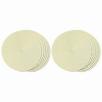 Round Braided Placemats Set of 12 Table Mats for Dining Tables Woven Washable Non-Slip Place Mats 15 Inch(Beige),12 x Placemat,Beige