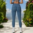 thumbnail image 4 of High Waist Full-Length Leggings for Yoga and Everyday Comfort- X Large, Navy, 4 of 6