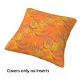 thumbnail image 3 of Throw Pillow Covers Set of 4 Cute Cantaloupe Citrus Color Soft Decorative Pillowcase for Couch Living Room Bed Sofa, Square Pillow Covers Pillow Protector with Zipper, Home Decor 18"x18", 3 of 7