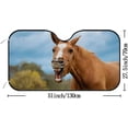 thumbnail image 2 of GZHJMY Car Windshield Sunshade Funny Horse Yawning, Foldable Car Visor Front Window Sun Shade for SUV Car 55 x 27.5 inch Keep Vehicle Cool, 2 of 6