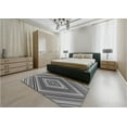 thumbnail image 5 of Ahgly Company Machine Washable Indoor Square Transitional Black Area Rugs, 7' Square, 5 of 7