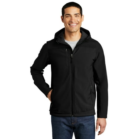 Port Authority Men s Hooded Core Soft Shell Jacket J335 Walmart