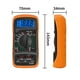 thumbnail image 2 of Digital Multimeter Mini Manual Range Battery Tester Meter DMM Meter for DIY AC DC Voltage Test DC Current Resistance Ammeter Voltmeter Ohmmeter with Backlit LCD Display and Battery Probes Included, 2 of 5