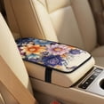 thumbnail image 4 of Xoenoiee Boho Mandala Pattern Car Accessories Set of 5, PU Leather Car Seats Cover Protector, Seatbelt Cover, Auto Armrest Cover Protector for Most Vehicle, SUV, Truck, 4 of 7