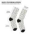 thumbnail image 3 of Vsdgher Boba Milk Tea Unisex Crew Socks Lightweight Breathable Ventilation Ankle Socks, Mid-calf socks for Daily, 3 of 7