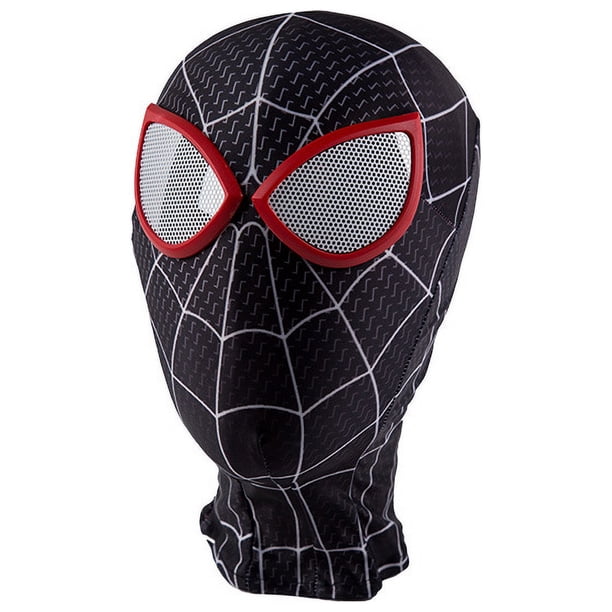 Máscara de Superhéroe CLSMD para Cosplay Disfraz de Halloween Adultos Negra