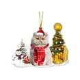 thumbnail image 2 of Fiudx Liquidación de ahorros de verano Adorno navideño, bonito adorno para árbol de Navidad, regalo para colgar en el árbol de Navidad, decoración para fiestas, 2 of 2