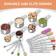 thumbnail image 3 of Juego de tazas y cucharas medidoras EWFEN de acero inoxidable, 20 piezas, 3 of 6