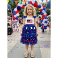 thumbnail image 6 of BemeyourBBs Toddler Baby Girl 4th of July Dress Outfit Kids Baby Girl Patriot Independence Day Clothes Sleeveless Red White Blue Star Tutu Tulle Dress Little Girls Summer Cake Smash Party Dress, 6 of 9