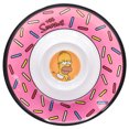 thumbnail image 1 of Plato Botanero de Melamina, Bandeja en Forma de Rosquilla para Botanas o Salsero, Diseño Simpsons Homero, 1 of 1