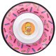 thumbnail image 1 of Plato Botanero de Melamina, Bandeja en Forma de Rosquilla para Botanas o Salsero, Diseño Simpsons Homero, 1 of 1