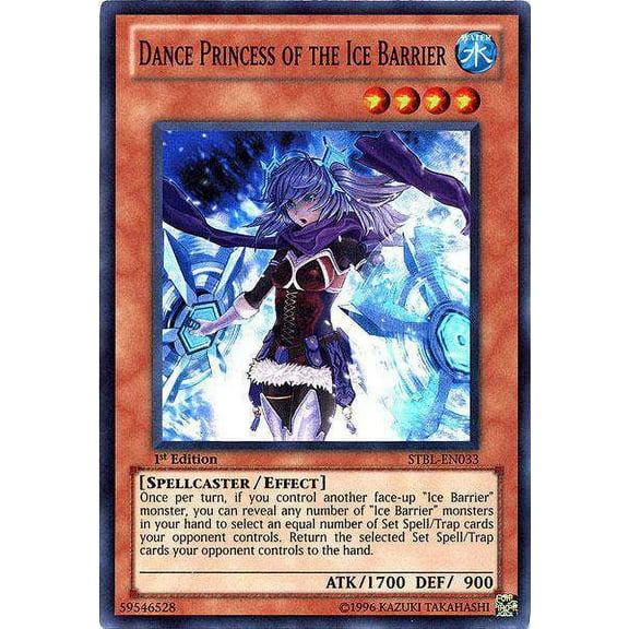 YuGiOh Starstrike Blast Super Rare Dance Princess of the Ice Barrier STBL-EN033