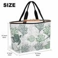 thumbnail image 6 of Sage Green Coastal Beach Bag for Women,Large Breathable Mesh Beach Tote Bag,Sea Turtle Nautical Coral Summer Beach Sandproof Lightweight Travel Bags for Vacation Picnic Swimming Pool 15.7"x15.7"x9.1", 6 of 9