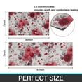thumbnail image 7 of Pioneer Flower Floral Print Pattern Kitchen Rugs Sets Of 2,Anti Fatigue Kitchen Mat Rugs Non Slip Washable,Decorative Kitchen Floor Mats for Kitchen,Sink,Laundry,17"x30"+17"x47", 7 of 7
