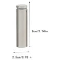 thumbnail image 2 of La Publicité Vis Standoff Durable Haute Brillance Verre Miroir Clou Écrou Anti-Rayures Boulon Forte Capacité de Roulement pour Plaque Acrylique 25x80mm, 2 of 7