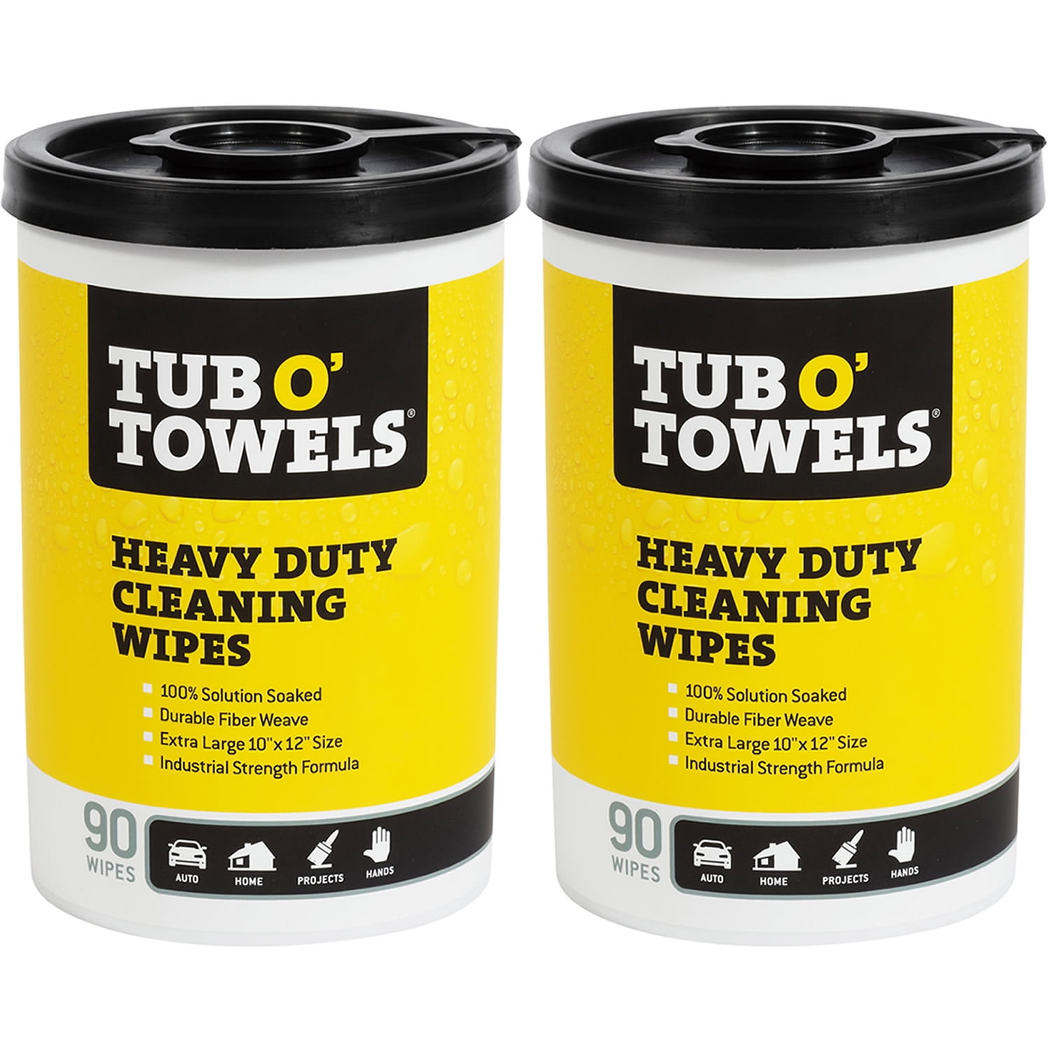 Tub O Towels Heavy-Duty Single Use Cleaning Wipes 12-ct 