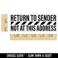 thumbnail image 2 of Return to Sender Not at this Address Mail Delivery Service Self-Inking Rubber Stamp Ink Stamper for Business Office - Sky Blue Ink - Large 2-2/4 Inch, 2 of 7