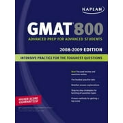 Angle View: GMAT 800, 2008-2009 : Intensive Practice for the Toughest Questions, Used [Paperback]