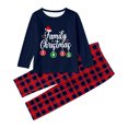 thumbnail image 4 of Gytharion Christmas Family Matching Pajamas Set Funny Long Sleeve Christmas Printed Sleepwear and Plaid Pants 2 Piece Xmas Loungewear Set Winter Soft Comfy Holiday Pjs Set for Family, 4 of 4