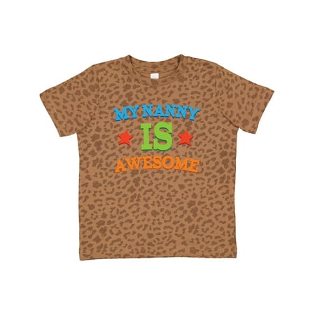 

Inktastic My Nanny is Awesome Gift Toddler Boy or Toddler Girl T-Shirt