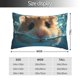 thumbnail image 2 of Fotbe Cute Swimming Guinea Pig Funda de Almohada Decorativa Estilo Occidental, Lujo en Algodón, Fundas para Almohadas King, Cojín Estampado para Decoración del Hogar-16"x24", 2 of 6