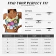 thumbnail image 5 of Uemuo Colorful Easter Eggs Pattern Women's Sports Bra - High Impact Support, Breathable, and Comfortable Athletic Bra for Running, Yoga, and Workouts, 5 of 9