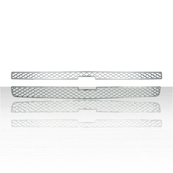 2pc Chrome ABS Grille Insert for 2007-2013 Chevy Silverado LT, LTZ, LS