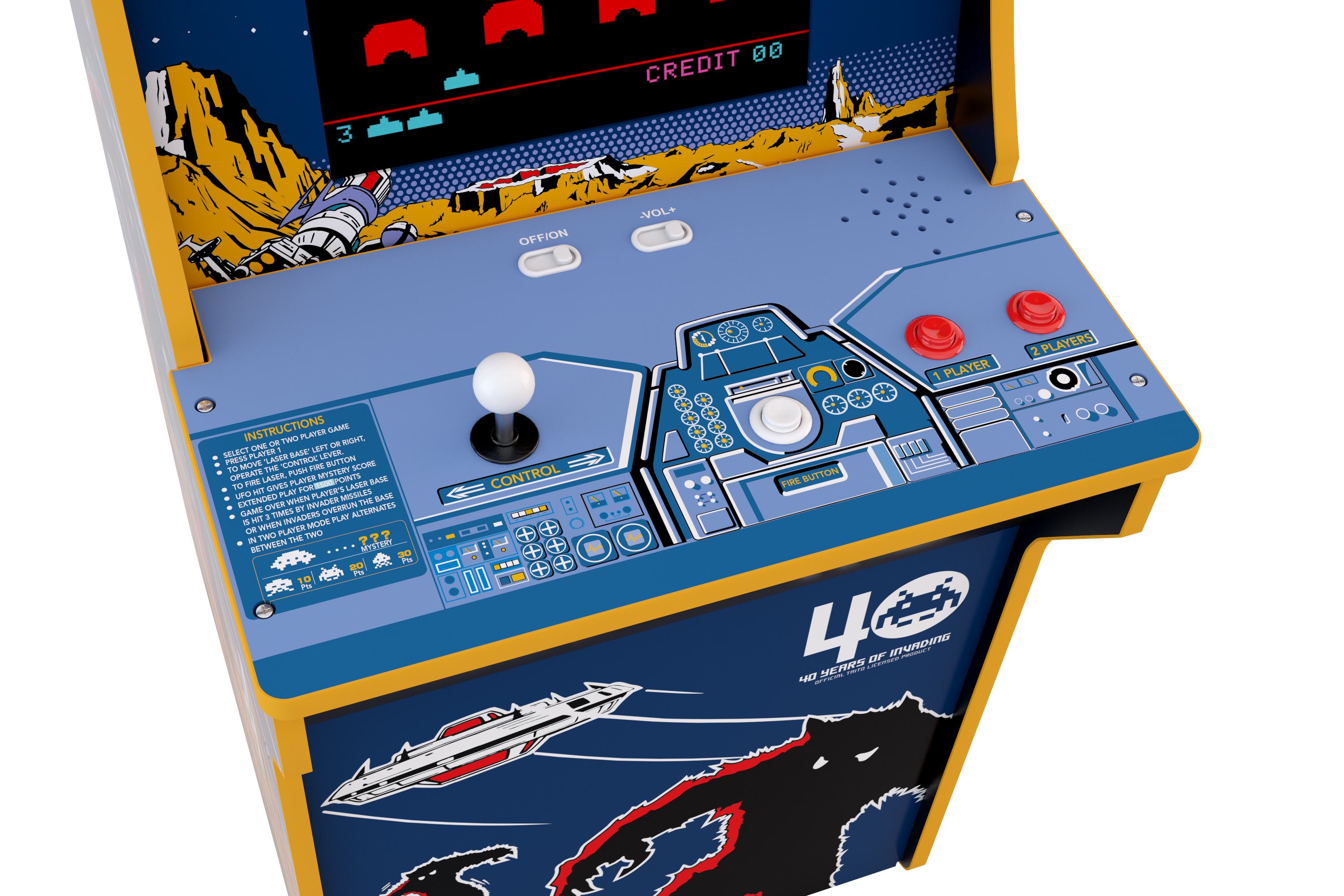Arcade1Up, Space Invaders Arcade, 4ft - image 3 of 7