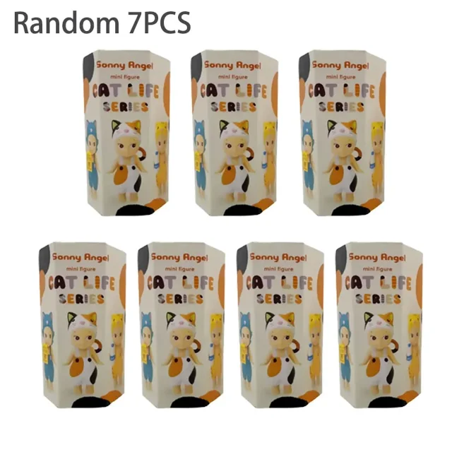 Nieuwe Hot Sonny Angel Meow Meow Daily Cat Life Series Caja ciega Aniversario Desktop Anime