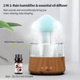 thumbnail image 4 of Rain Cloud Humidifier Water Drip with Adjustable LED Lights Remote Control Cool Mist Essential Oil Diffuser 450ml Rain Sounds Air Humidifiers with White Noise for Bedroom Desk Bedside Sleepi, 4 of 7